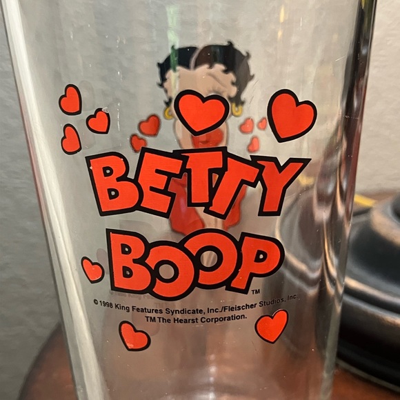 BETTY BOOP MARILYN VIBES 1998 drinking glass 6” - Picture 3 of 5